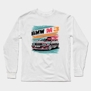 BMW M3 E30 Vintage Car Long Sleeve T-Shirt